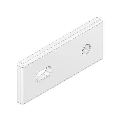 41-115-1 MODULAR SOLUTIONS FLAT PLATE 45 X 90 FLAT PLATE, W/ SLOTTED HOLE & HARDWARE